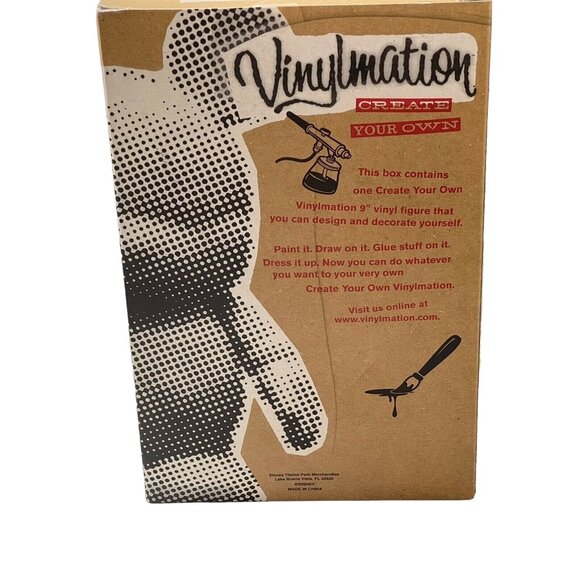 Disney Vinylmation Create Your Own Blank Mickey Mouse White New In Box RARE 9" - Picture 7 of 11